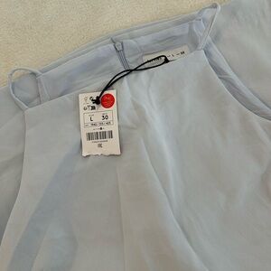 Chic Light Blue And White Midi Dresses set